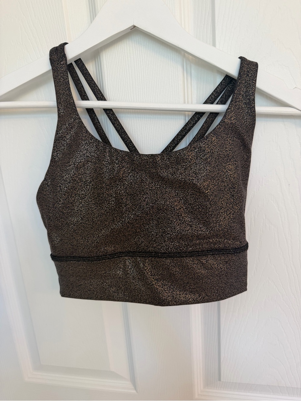 Lululemon Energy Longline Bra 4 Luminosity Foil women active top strappy